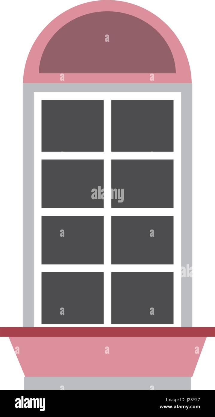 windows house style isolated icon Stock Vector Image & Art - Alamy