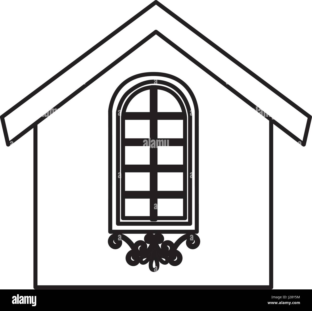 cute house exterior icon Stock Vector Image & Art - Alamy
