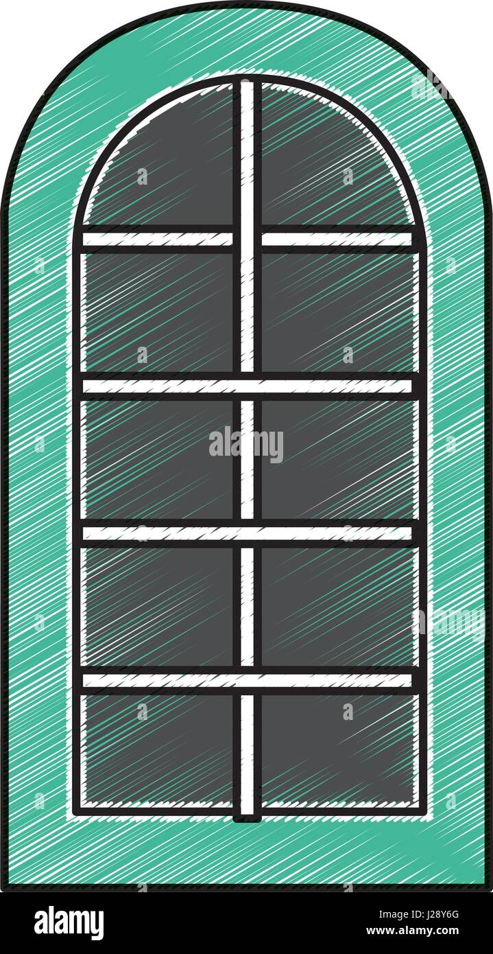 windows house style isolated icon Stock Vector Image & Art - Alamy