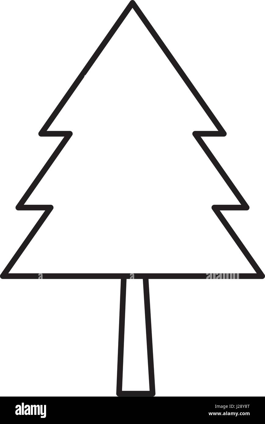 merry christmas pine tree Stock Vector Image & Art - Alamy