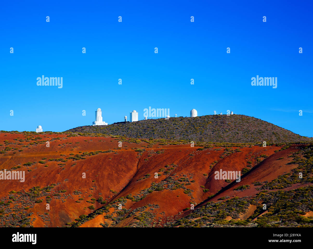 Teide Observatory, Island Tenerife, Canary Islands, Spain. Stock Photo