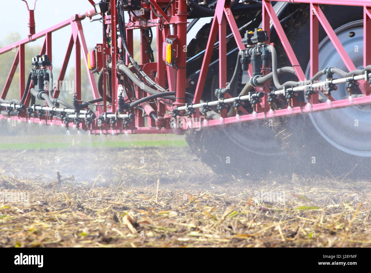 Combine harvester working on the harvest Stock Photo