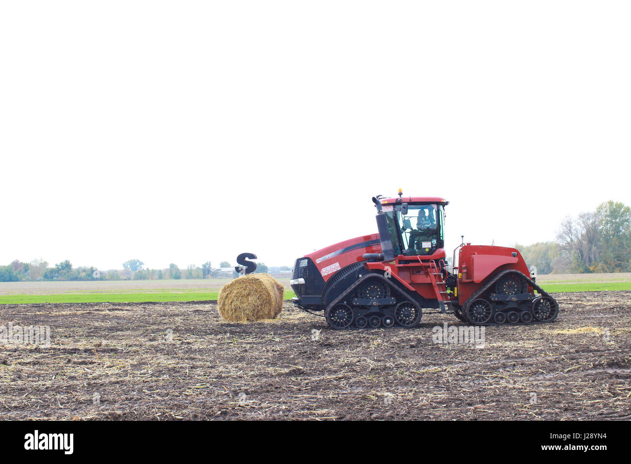 Combine harvester working on the harvest Stock Photo