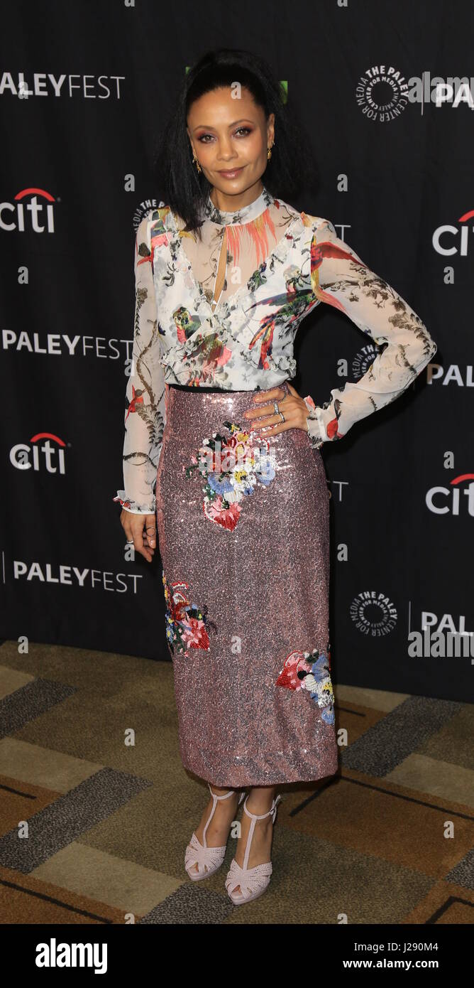 Media's 34th Annual PaleyFest Los Angeles: 'Westworld' at The Paley Center - Arrivals Featuring: Thandie Newton Where: Hollywood, California, United States When: 26 Mar 2017 Stock Photo