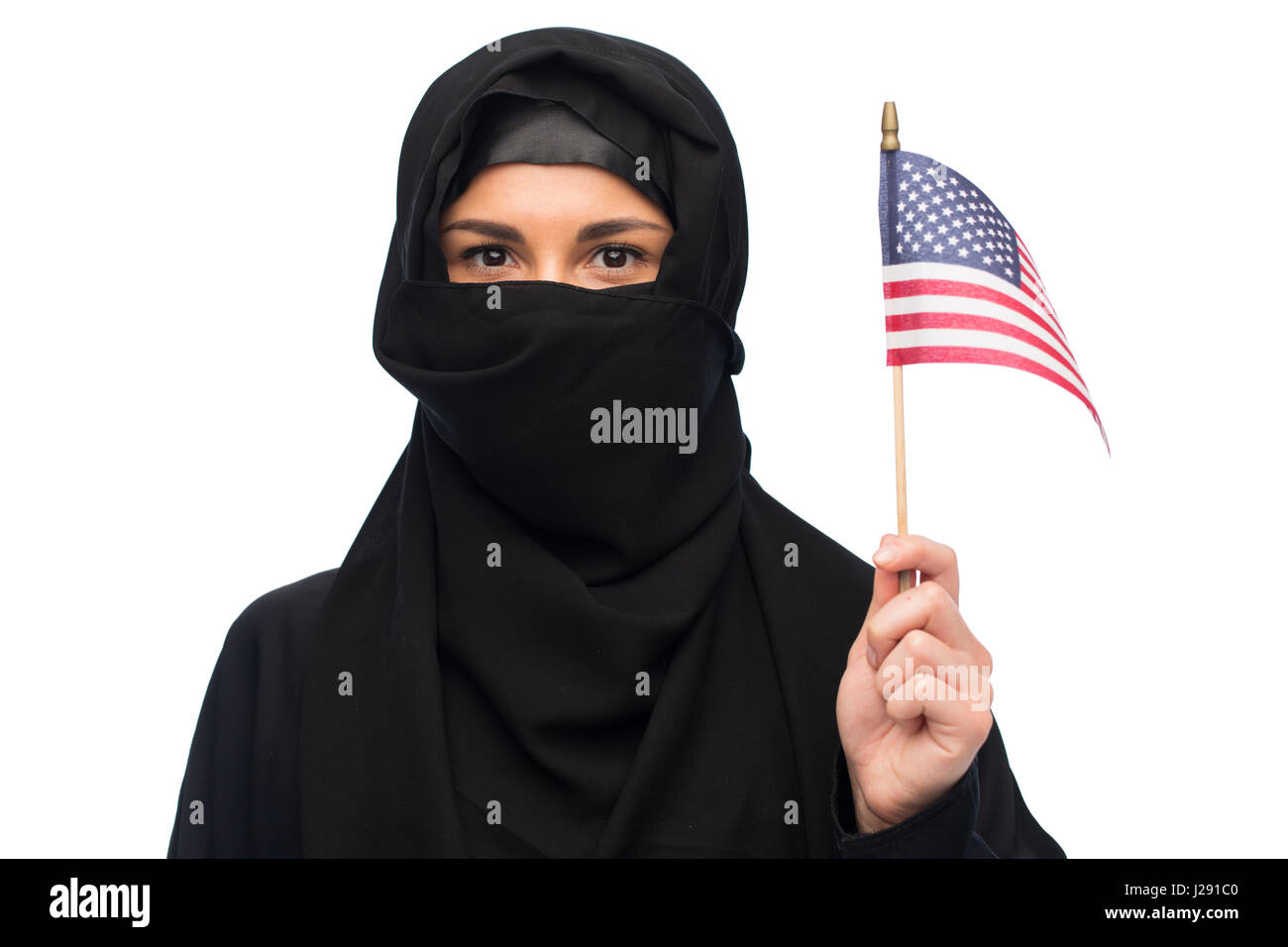 American flag hijab hi-res stock photography and images - Alamy
