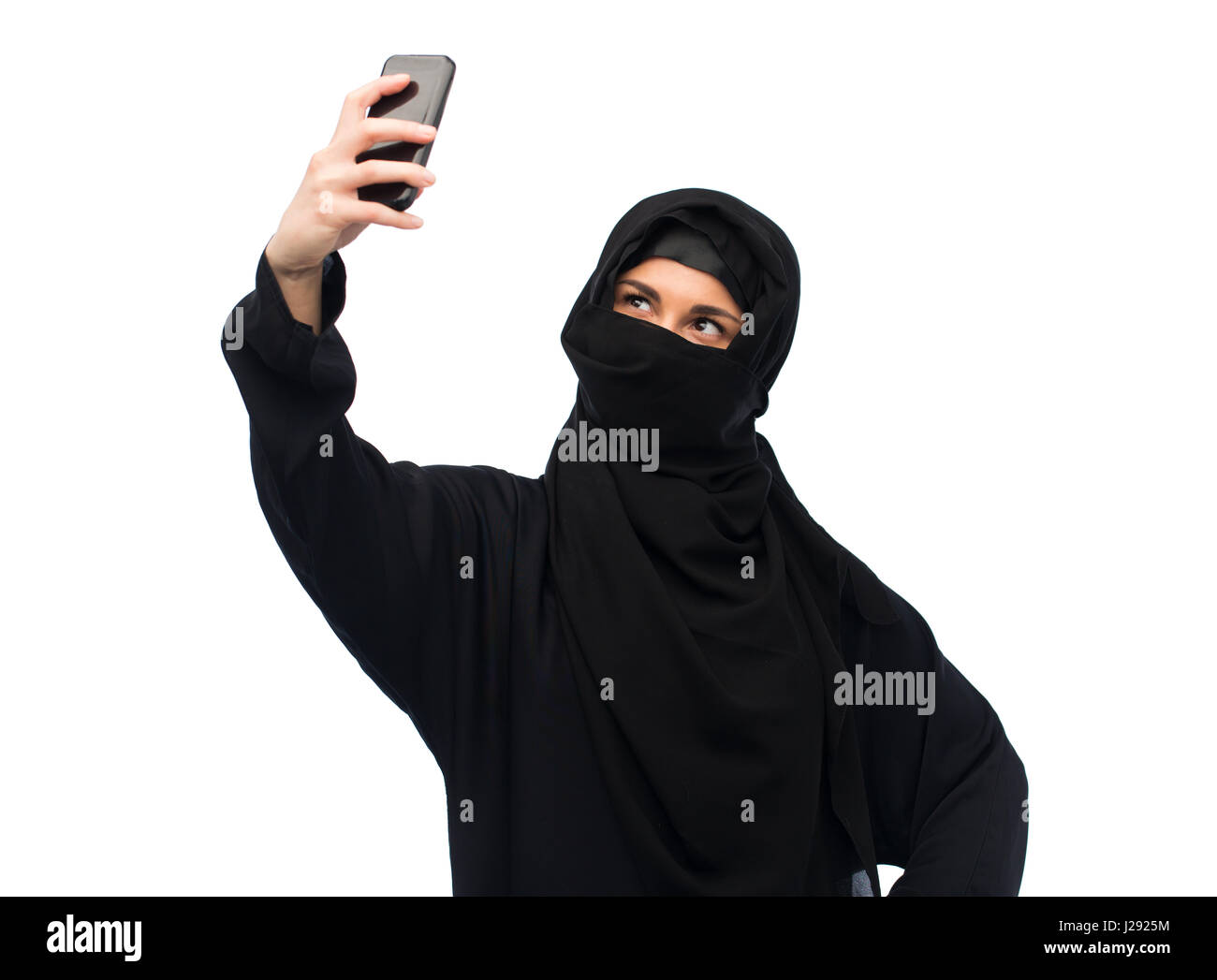 Woman in hijab taking selfie hi-res stock photography and images - Alamy