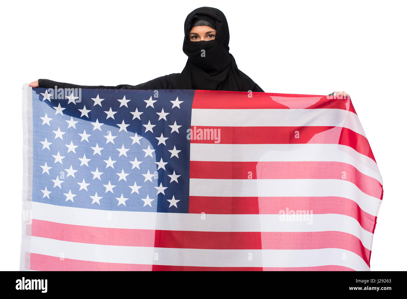 American flag hijab hi-res stock photography and images - Alamy