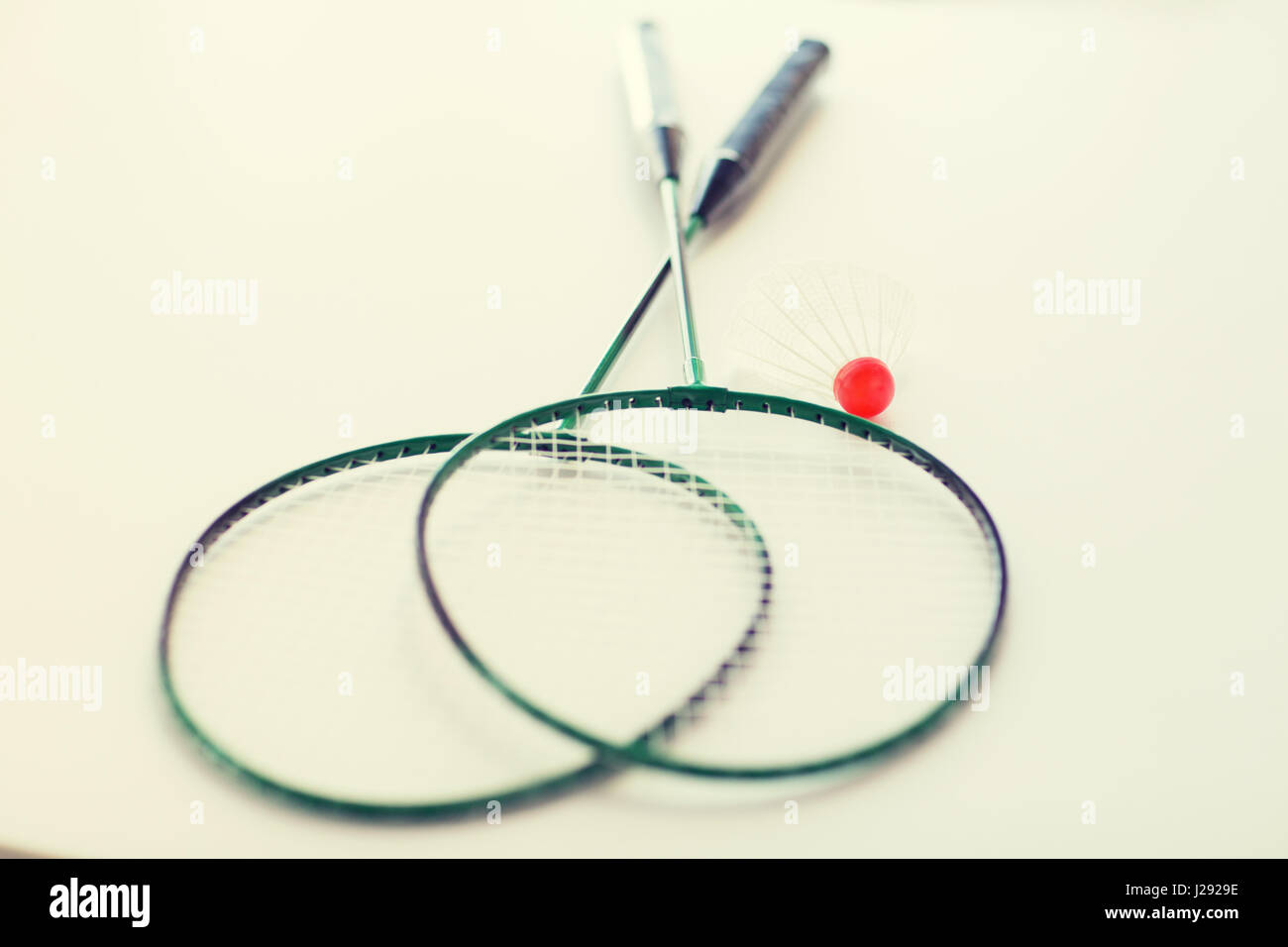 Badminton racket and shuttlecock hires stock photography and images