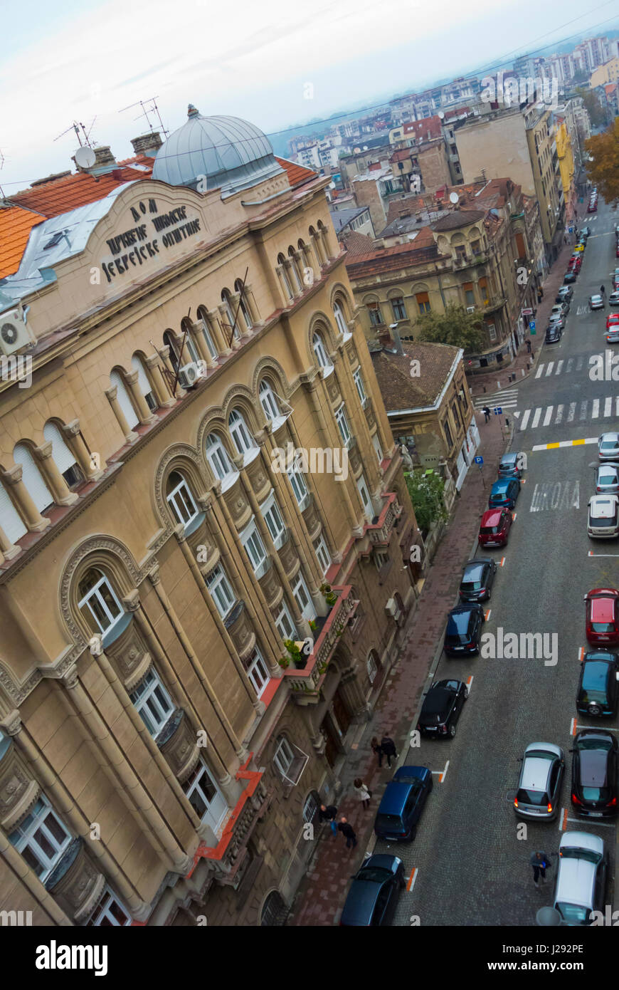 Kralja Petra, King Peter street, Dorcol district, Stari Grad, central Belgrade, Serbia Stock Photo
