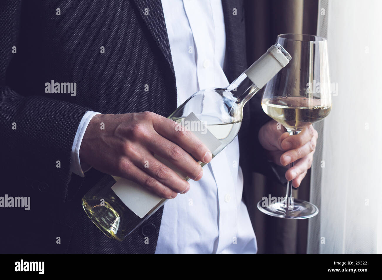 black suit wine shirt