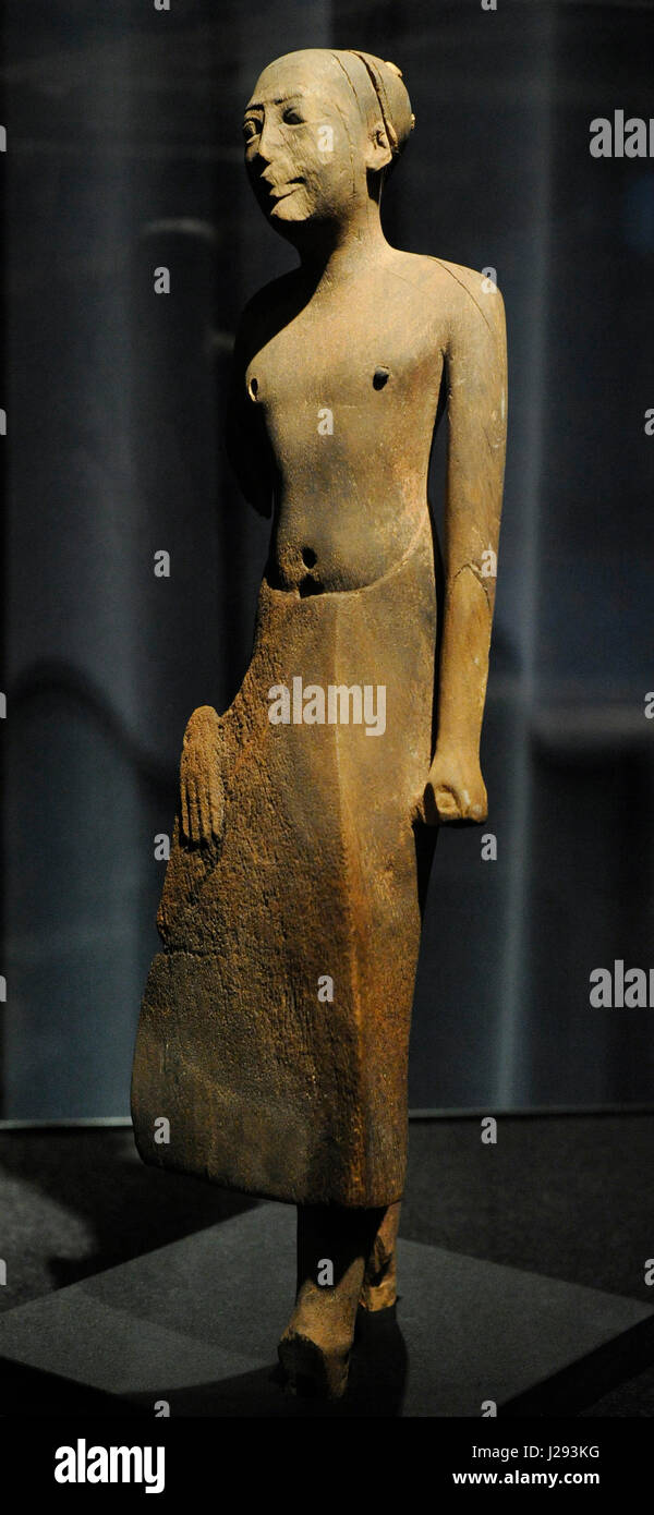 Egyptian art. Funerary statue from the Old Kingdom (ca. 1686-2160 BC). Historical Museum. Oslo. Norway. Stock Photo