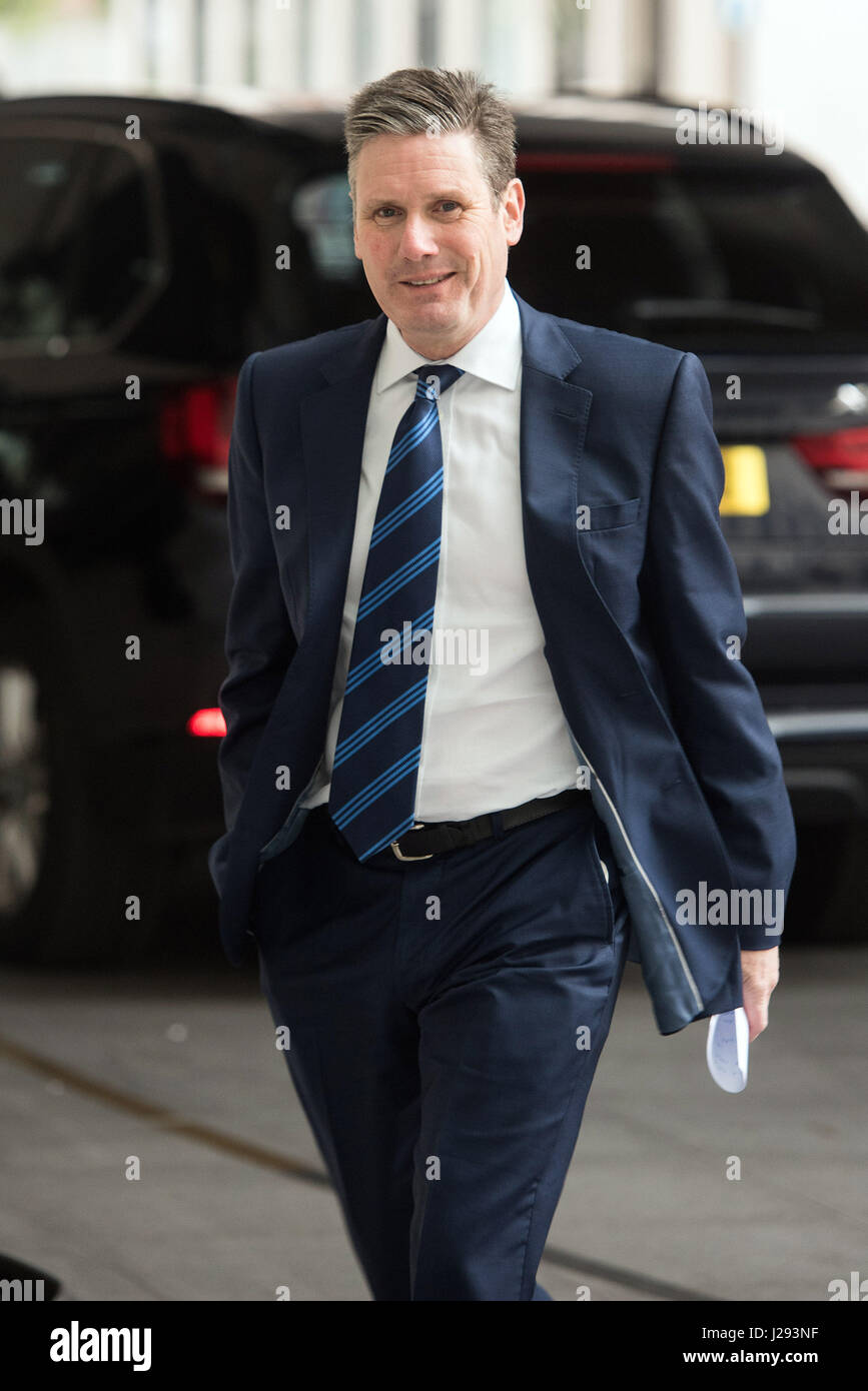 Andrew Marr Show Arrivals the BBC Broadcasting House. Featuring: Keir Starmer Where: London, United Kingdom When: 26 Mar 2017 Stock Photo