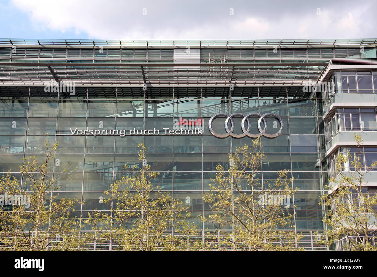 Germany AUDI AG headquarters in Ingolstadt . 2014/04/22 usage