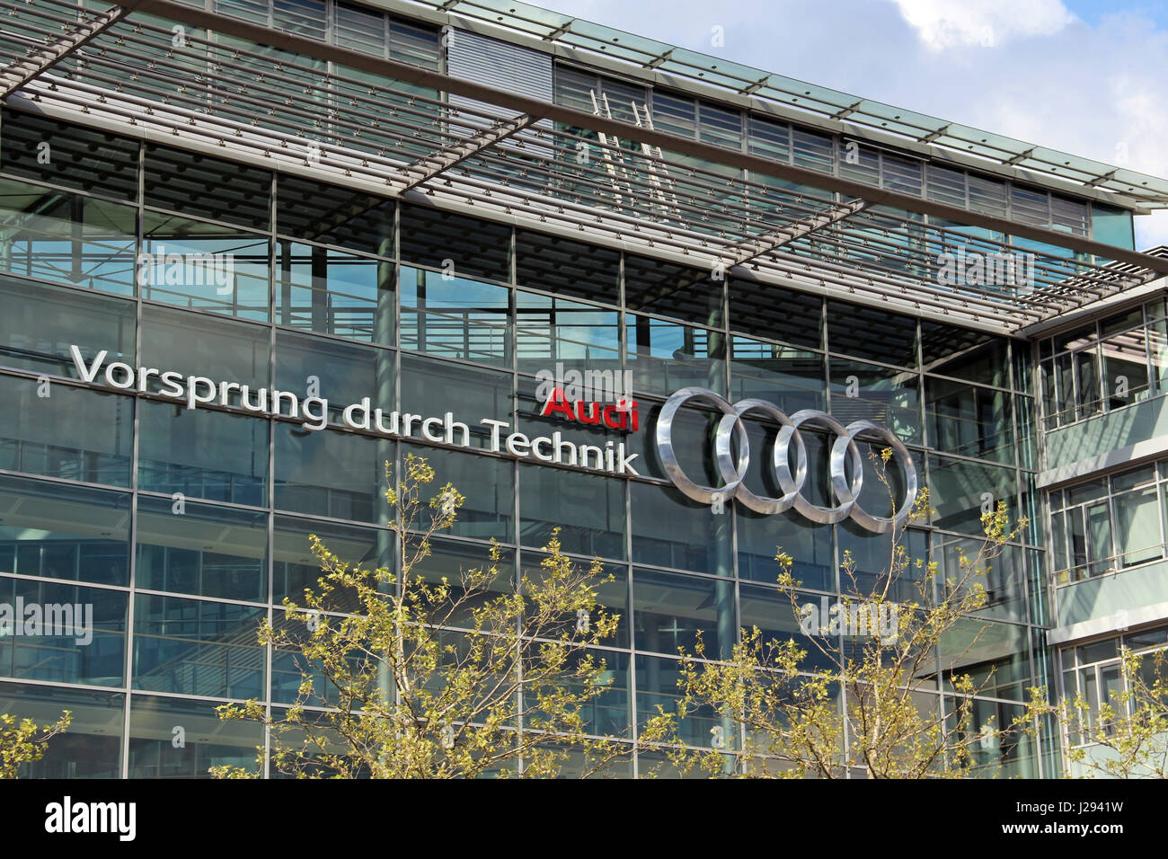 Germany: AUDI AG headquarters in Ingolstadt . 2014/04/22 | usage worldwide  Stock Photo - Alamy
