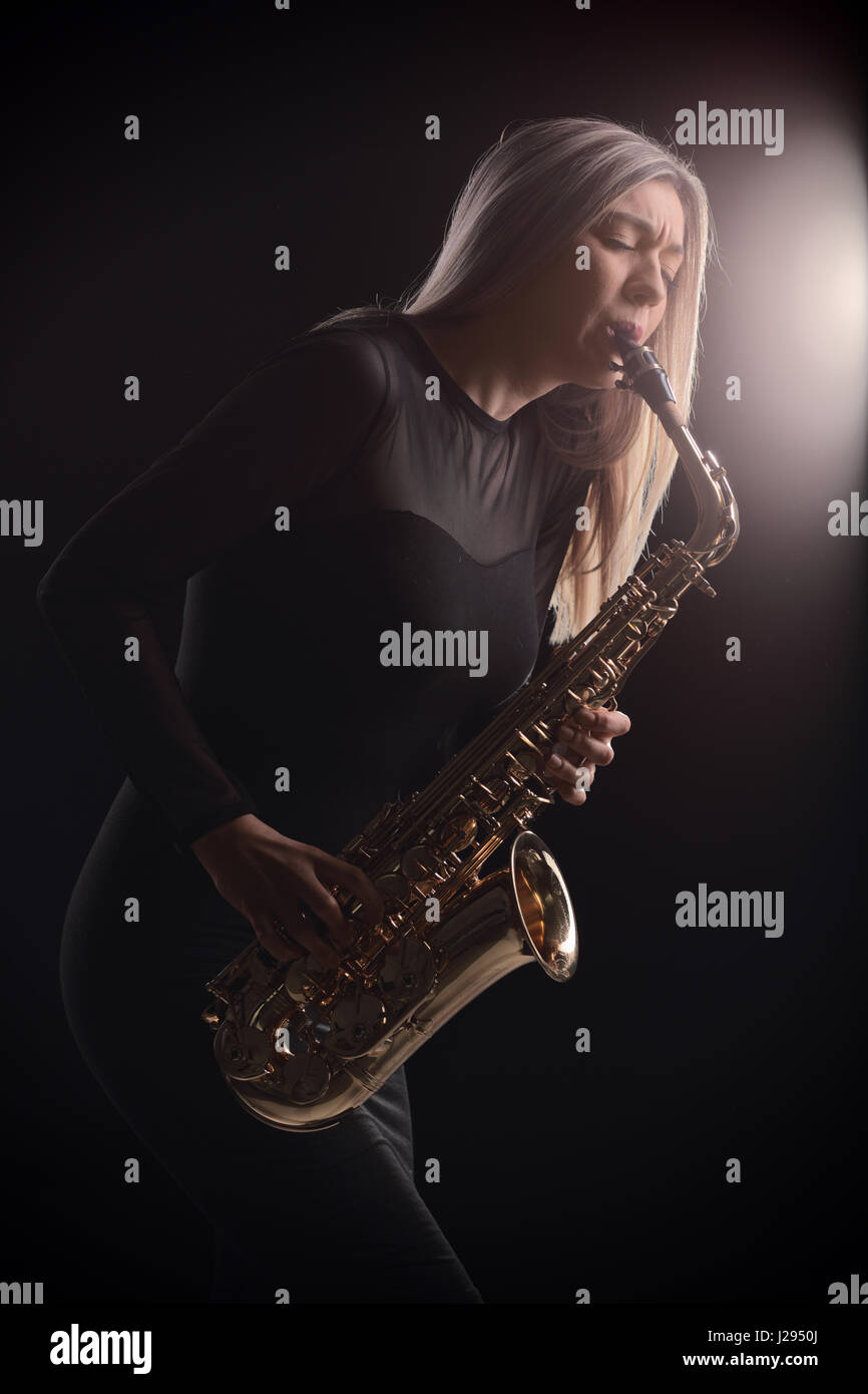 Saxophone Female Hi Res Stock Photography And Images Alamy