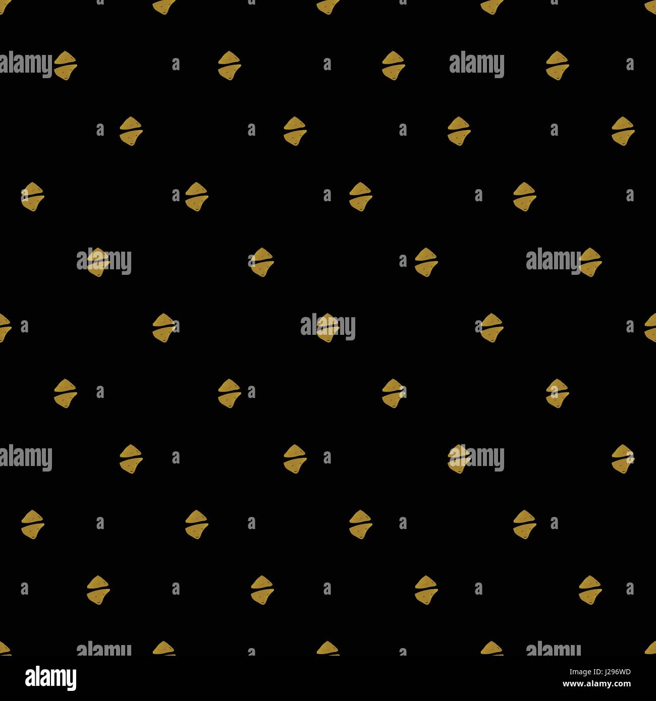 Abstract seamless pattern. Black and gold grunge background with simple ...