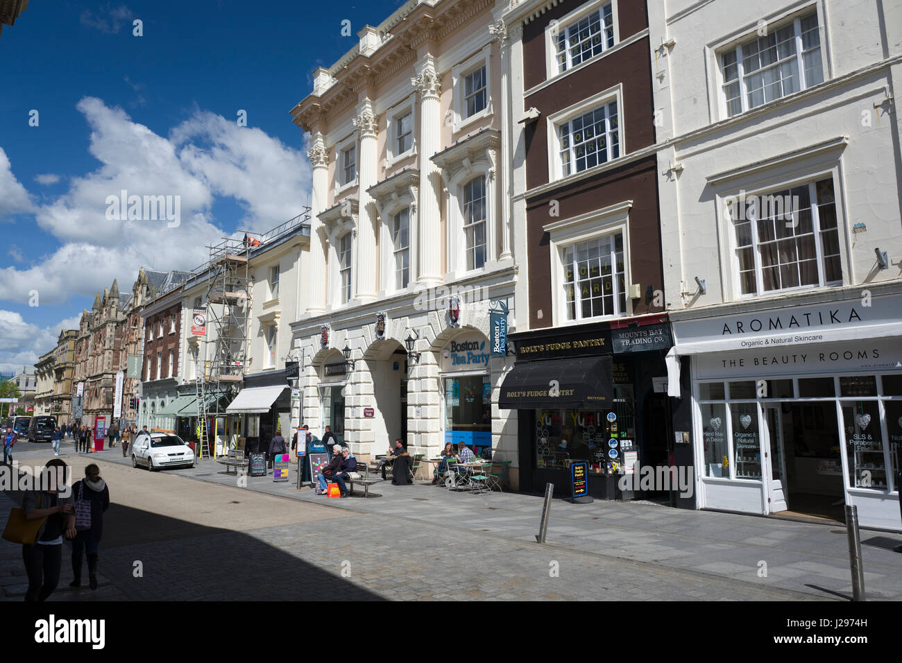 Exeter city centre, UK Stock Photo Alamy