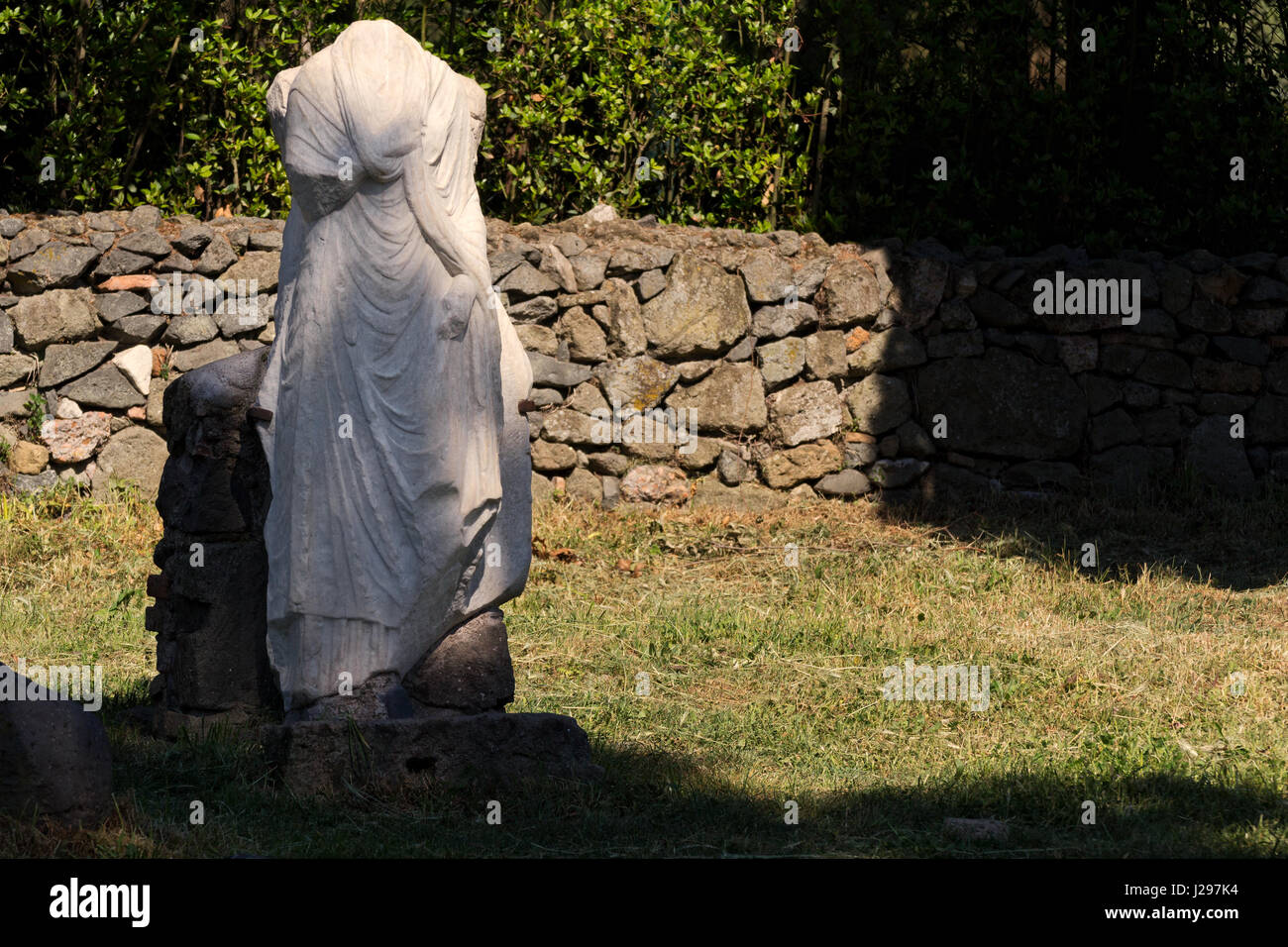 Headless statue along the Via Appia Antica Rome Stock Photo Alamy