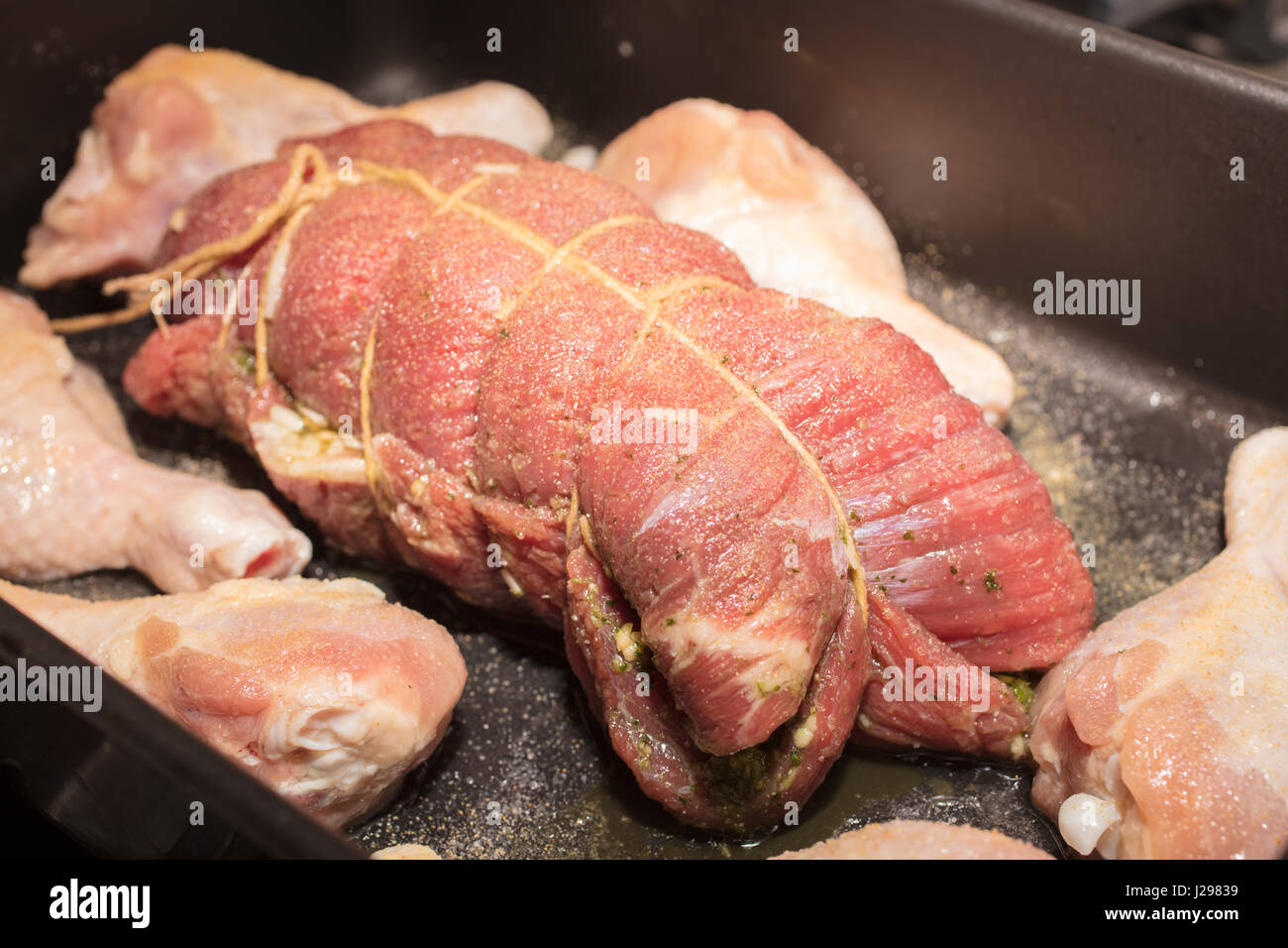 Oven roast chicken drumsticks hires stock photography and images Alamy