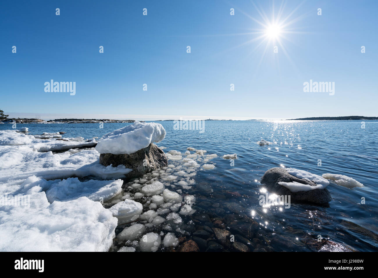 Sunny spring day in Porkkala, Kirkkonummi, Finland, Europe, EU Stock ...