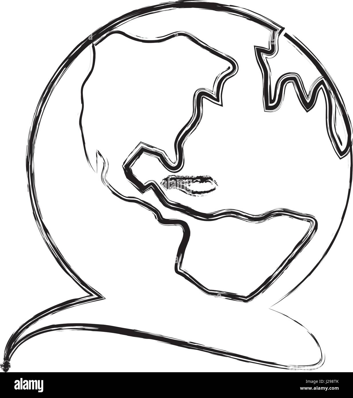 Isolated world earth Stock Vector Image & Art - Alamy