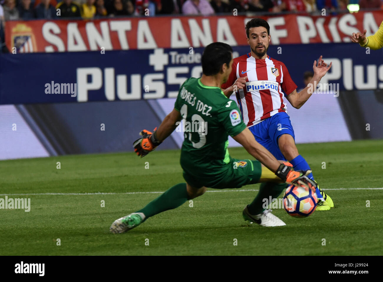 Nico Gaitan Of Atletico De Madrid In Action During The La Liga Match Stock Photo Alamy