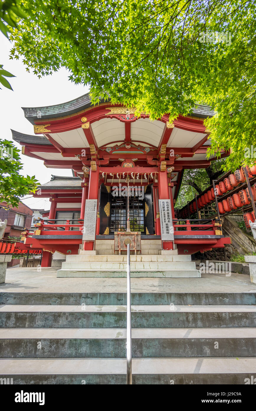 Chanoki Inari shrine. Located in Shinjuku Ward, Tokyo Stock Photo