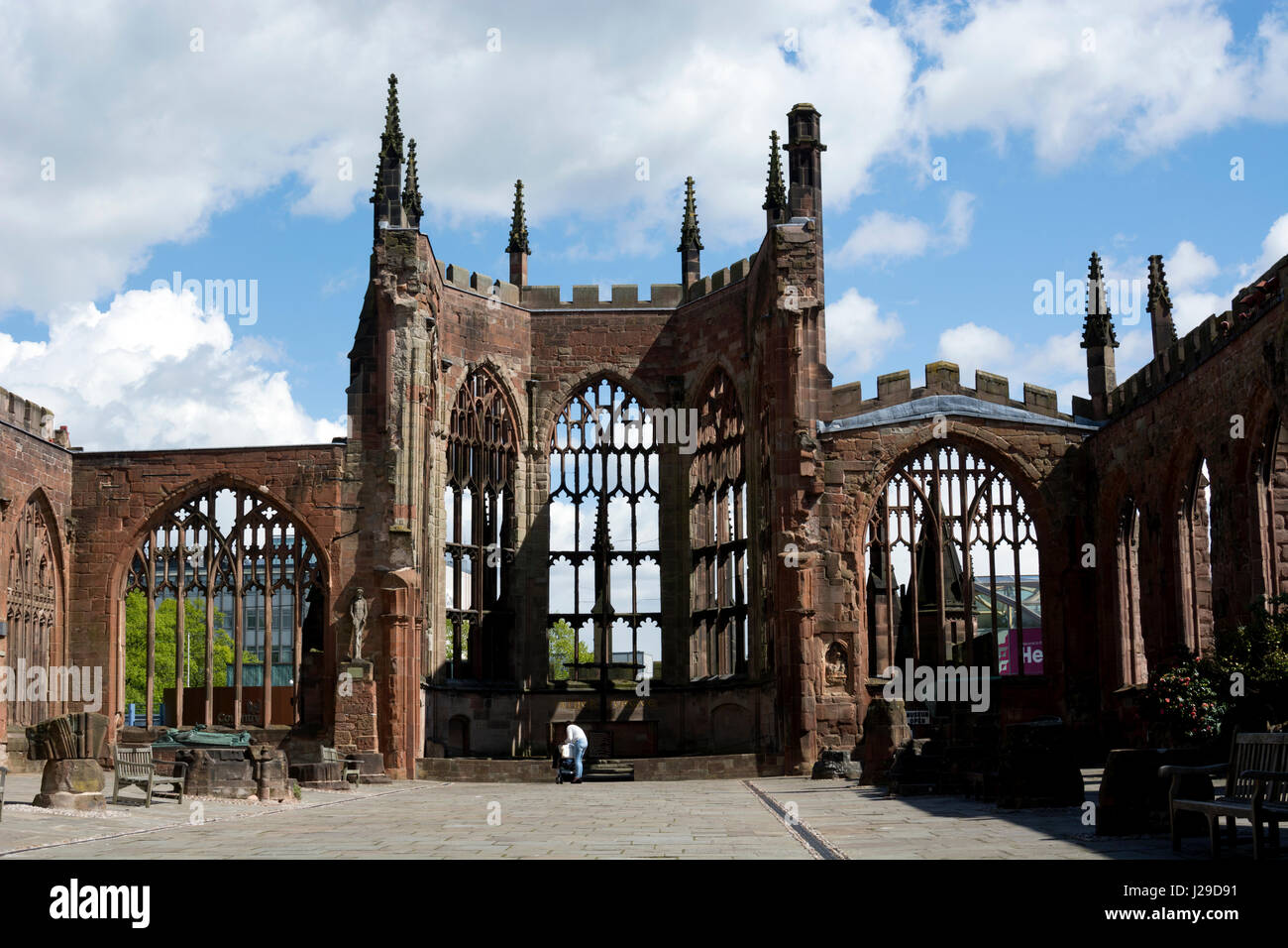 Coventry Cathedral ruins, West Midlands, England, UK Stock Photo - Alamy