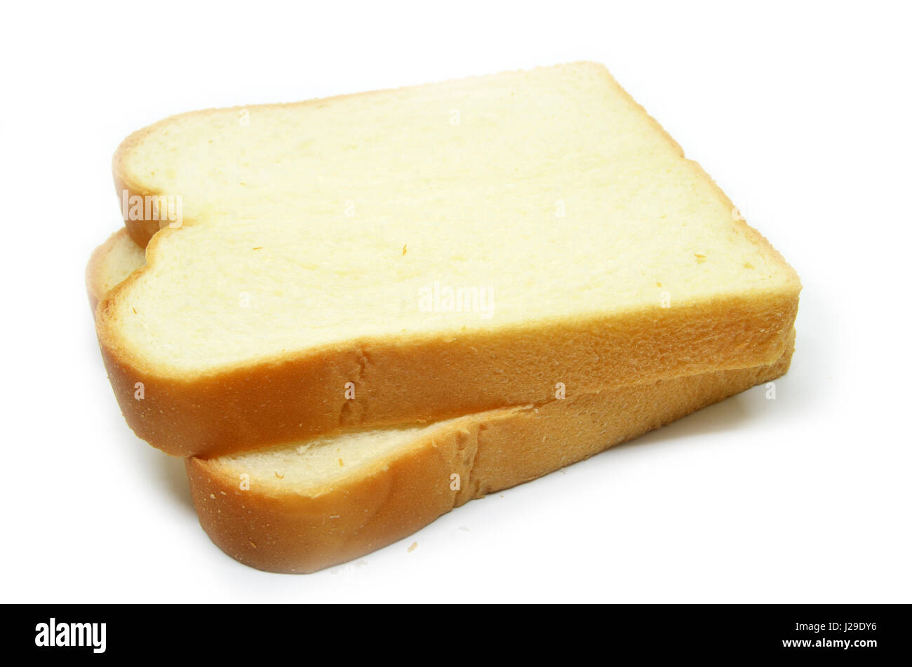 Sliced white bread isolated on white background Stock Photo - Alamy