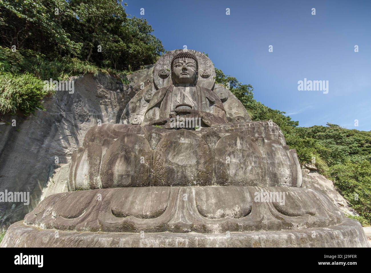 Big Buddha (daibutsu) sculpture located in Nihonji Buddhist temple