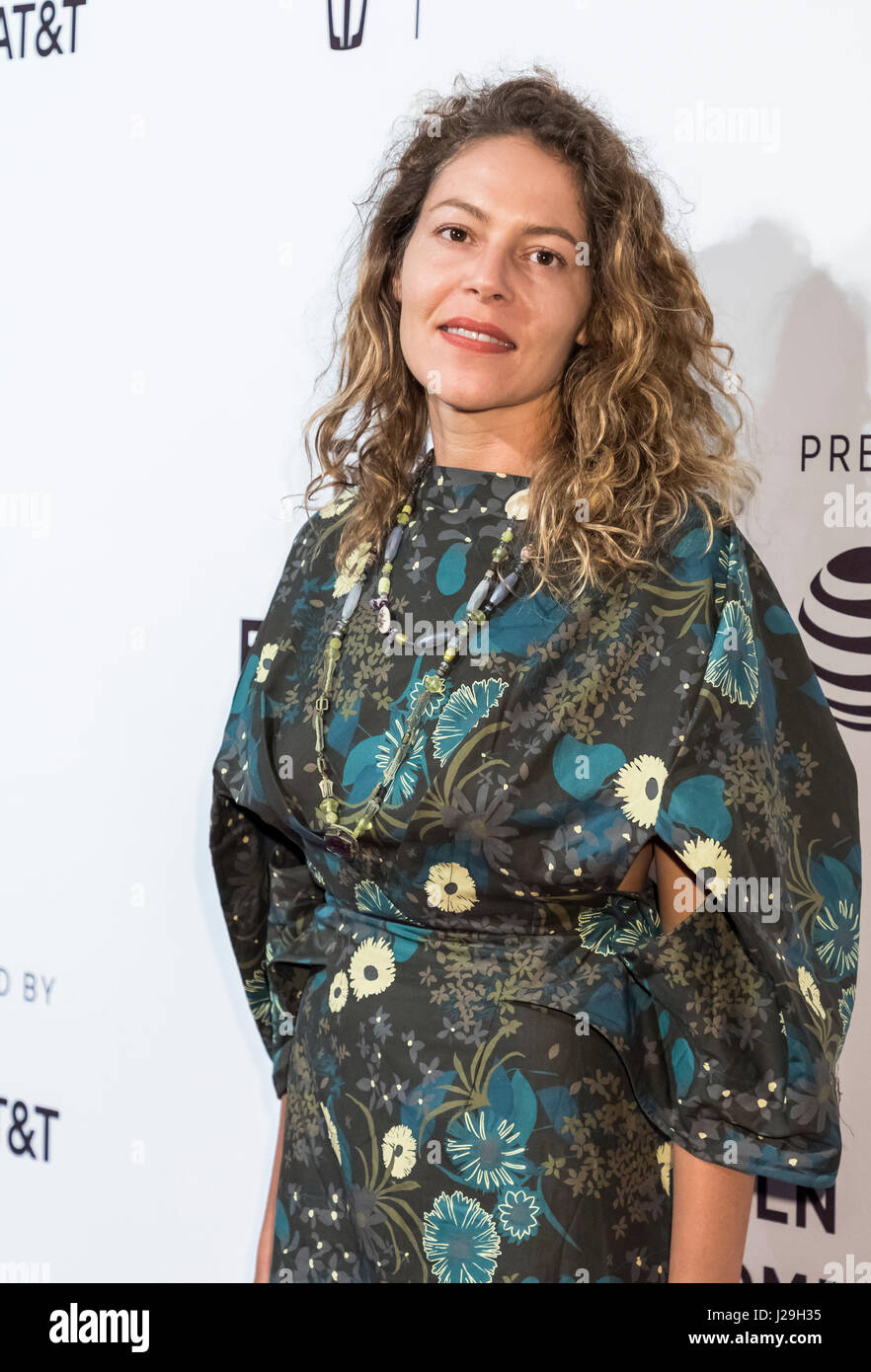 Lola Schnabel attends World Premiere of ‘HOUSE OF Z’ during the 2017 Tribeca Film Festival at SVA Theatre, Manhattan. (Photo by: Sam Aronov / Pacific Press) Stock Photo