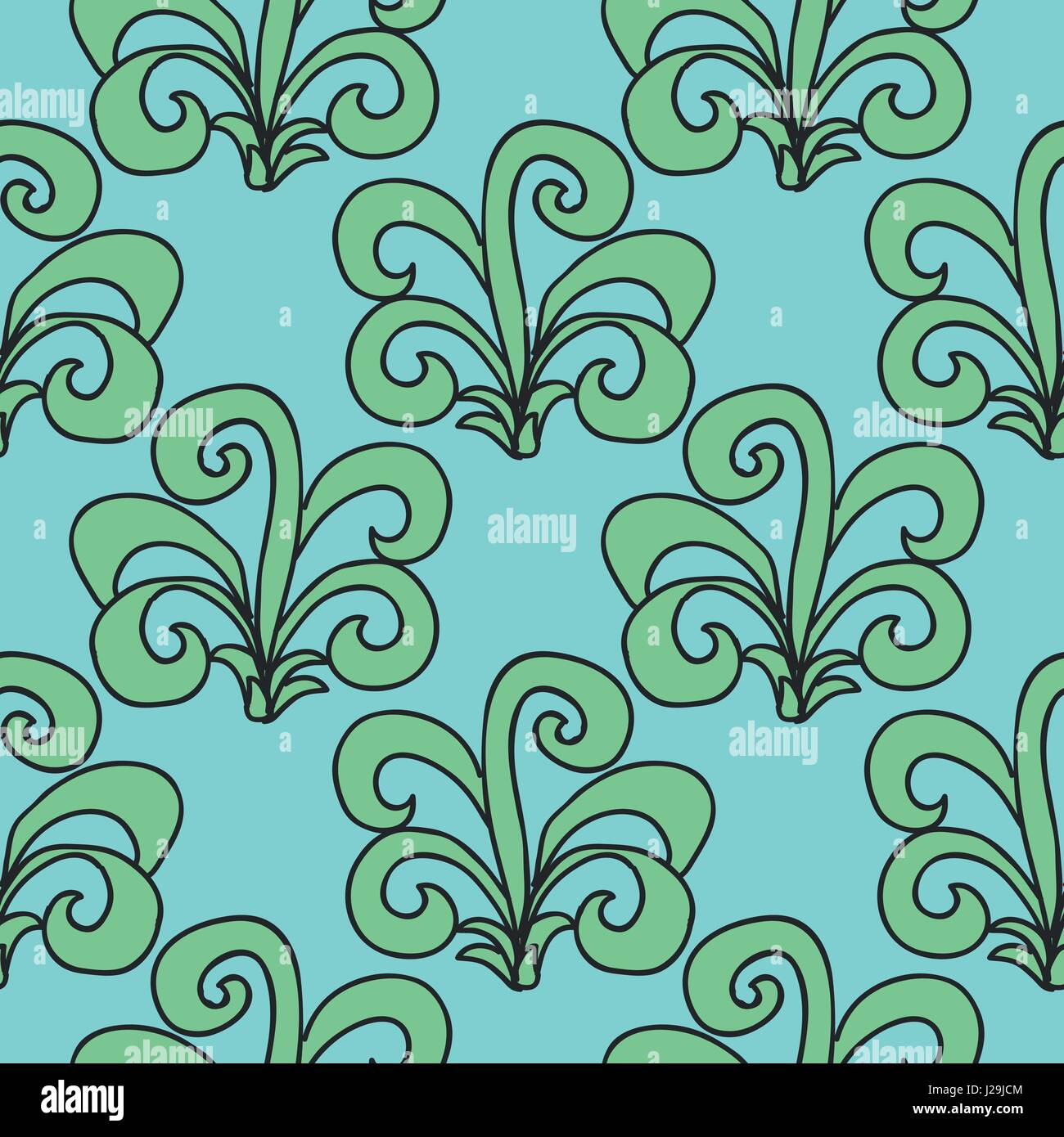 Seamless Tropical Jungle Palm Leaves Pattern Stock Vector Image & Art ...
