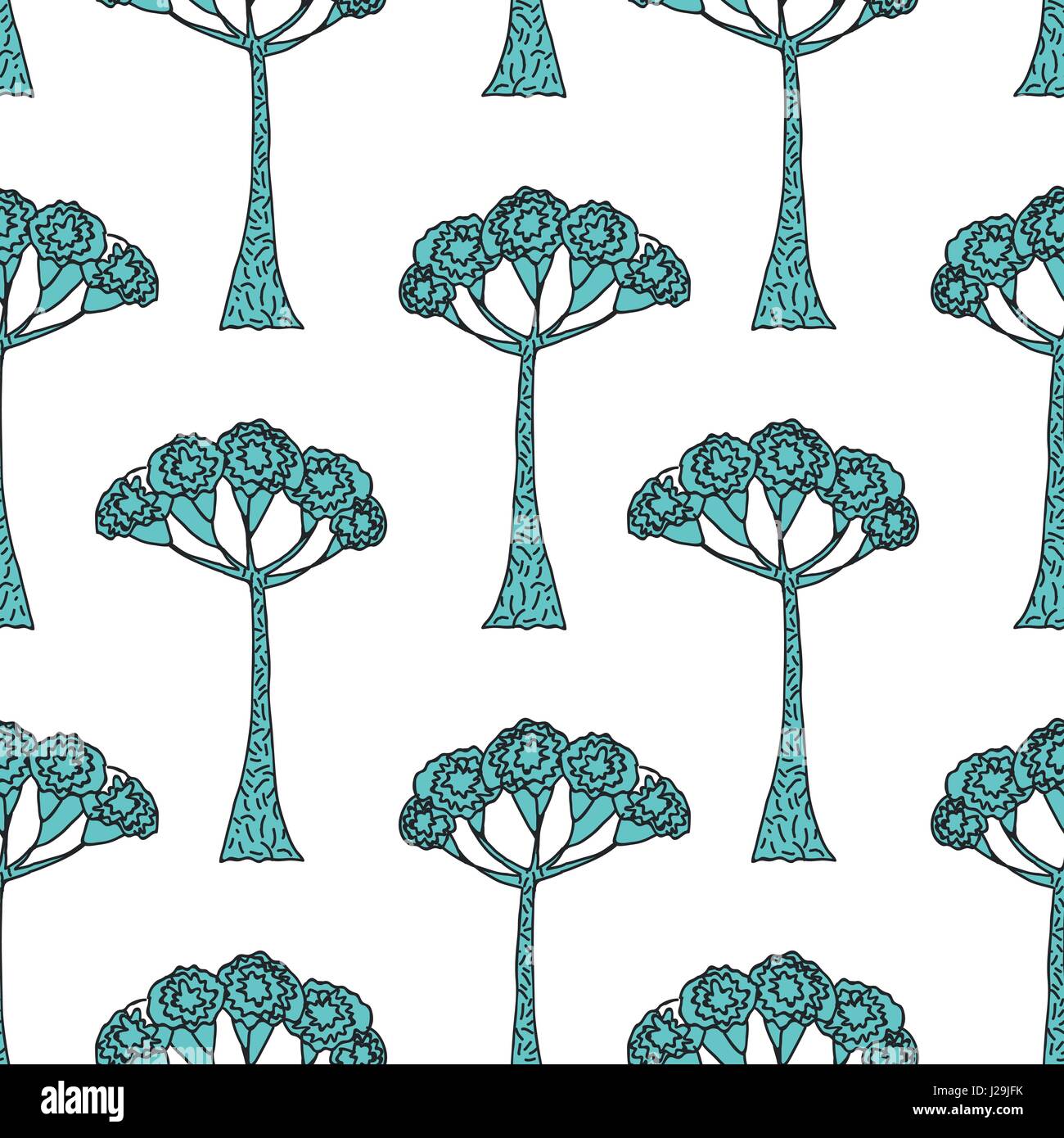 Seamless Tropical Jungle Palm Leaves Pattern Stock Vector Image & Art ...
