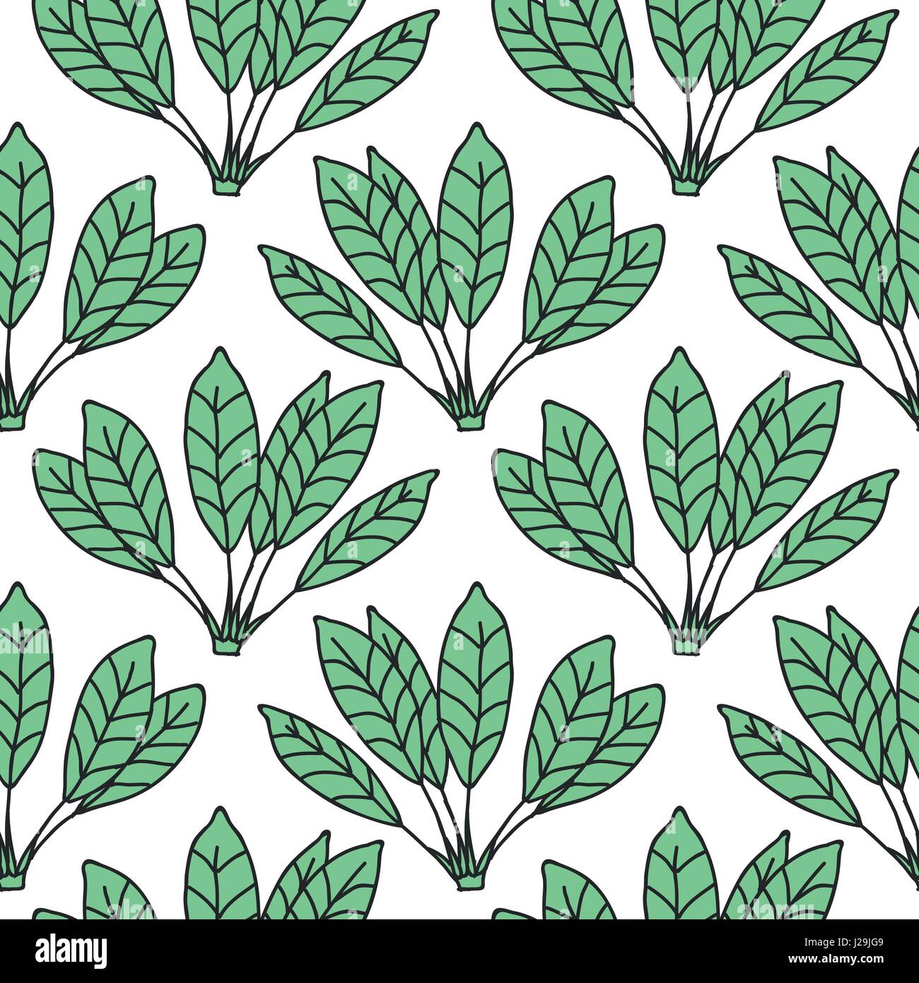 Seamless Tropical Jungle Palm Leaves Pattern Stock Vector Image & Art ...