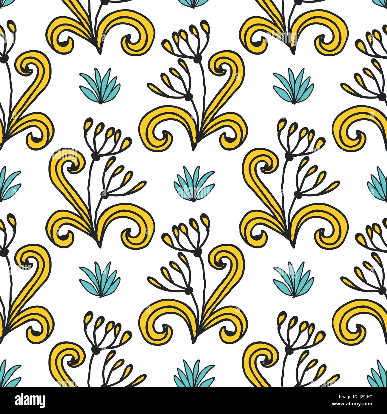 Seamless Tropical Jungle Palm Leaves Pattern Stock Vector Image & Art ...