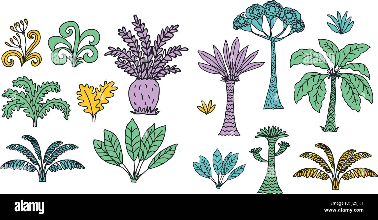 Seamless Tropical Jungle Palm Leaves Pattern Stock Vector Image & Art ...