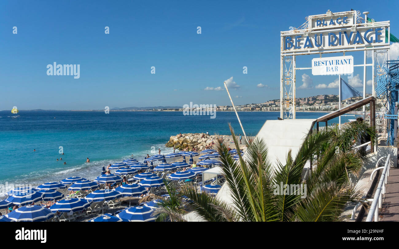 Nice, beau rivage beach hi-res stock photography and images - Alamy