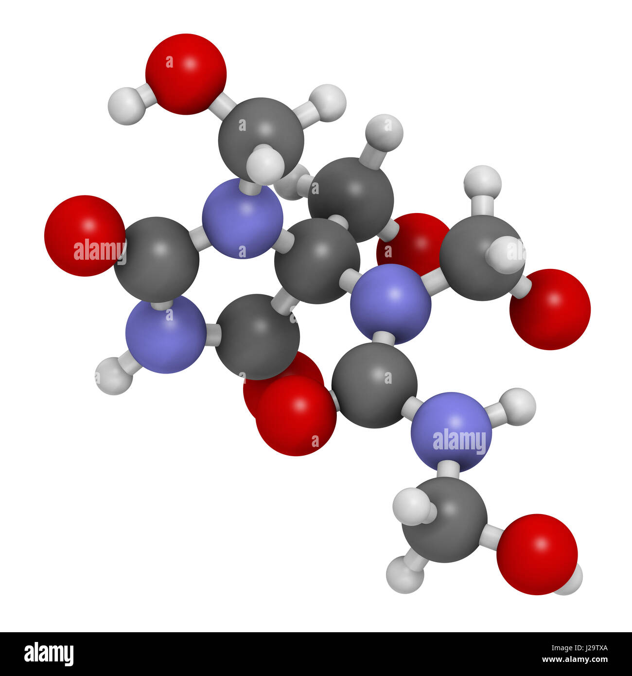 Diazolidinyl urea antimicrobial molecule hires stock photography and