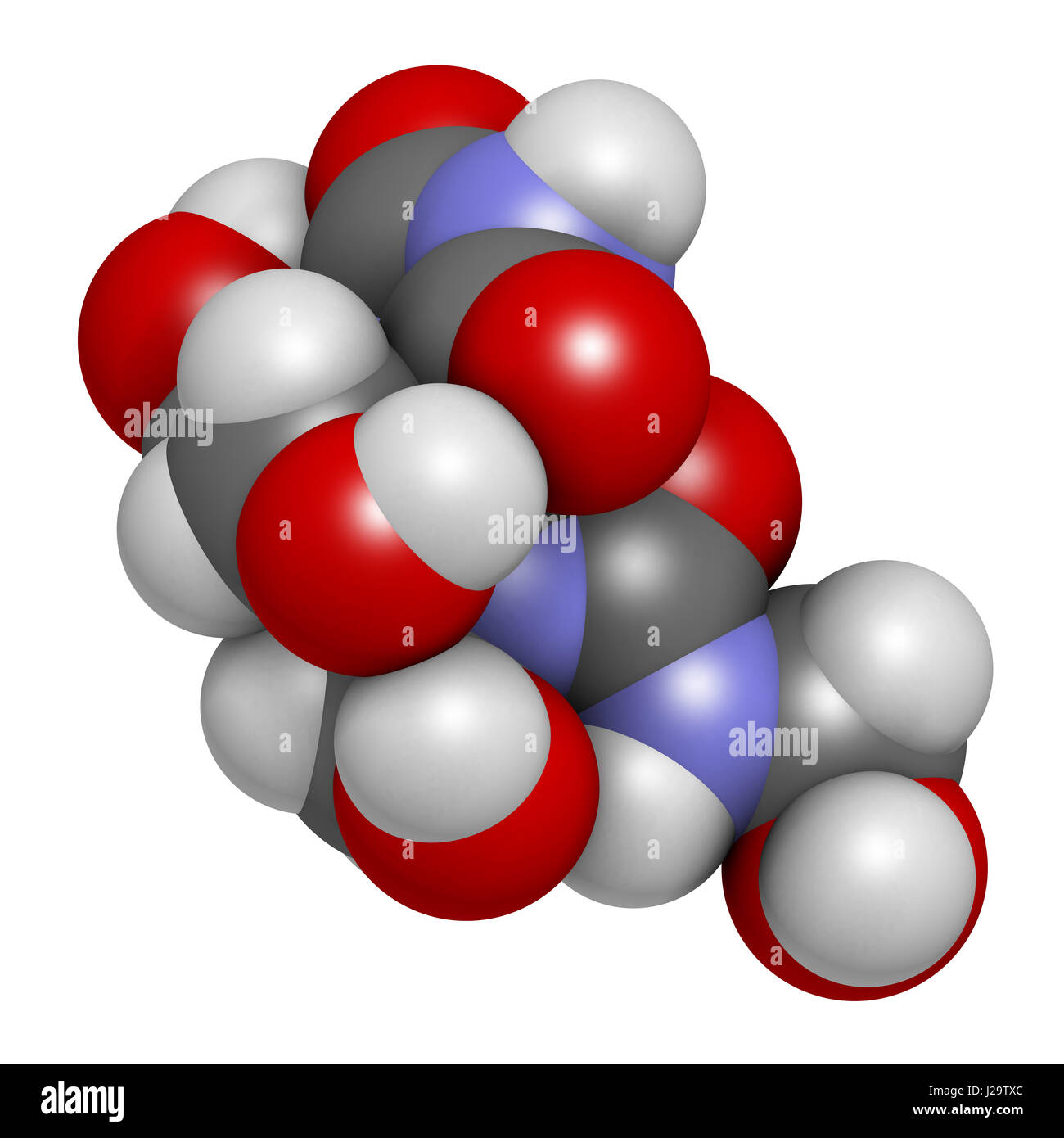Diazolidinyl urea antimicrobial molecule hires stock photography and