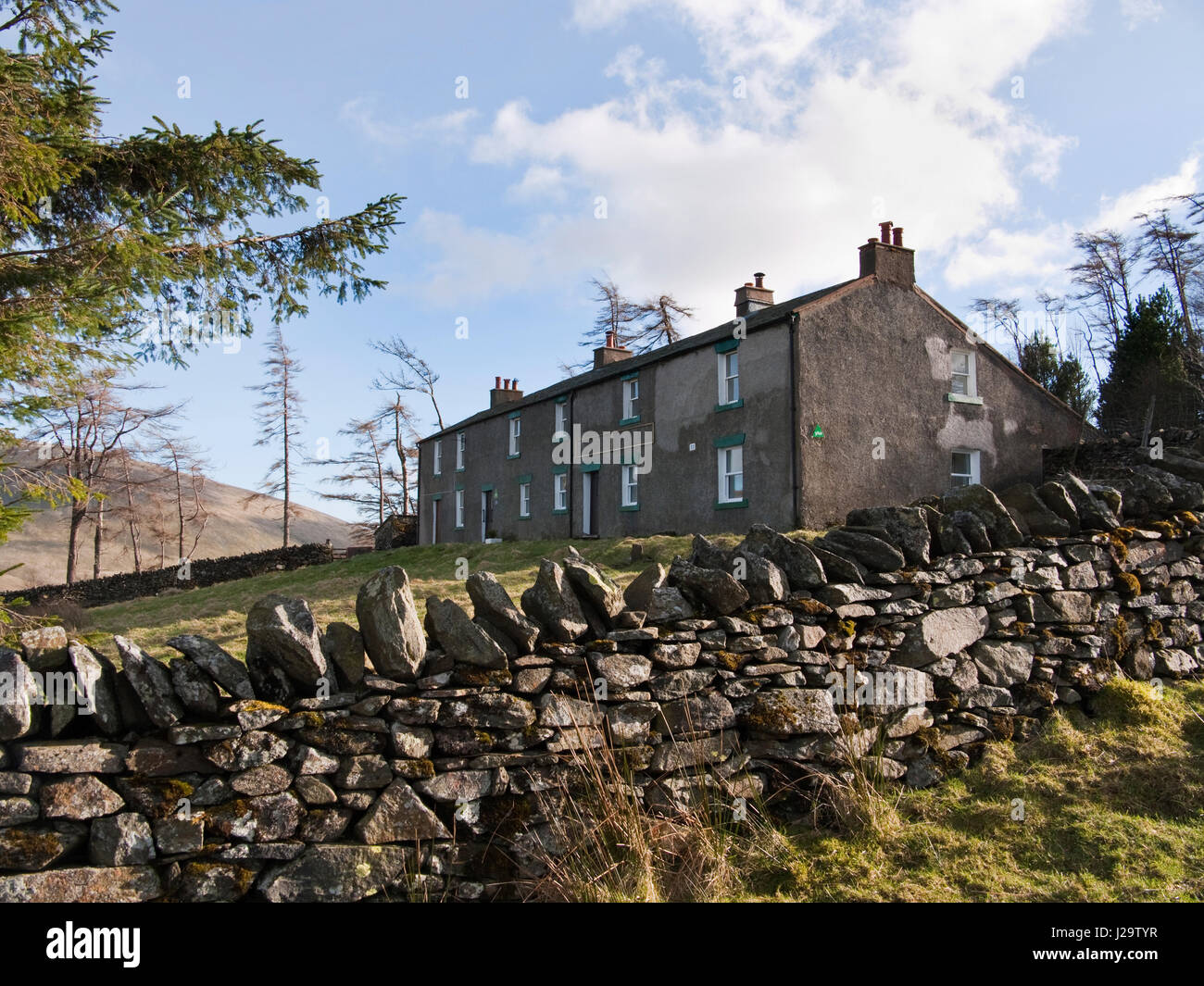 Skiddaw House, an independent hostel on the flanks of Skiddaw, a mountain in the English Lake District, Cumbria Stock Photo