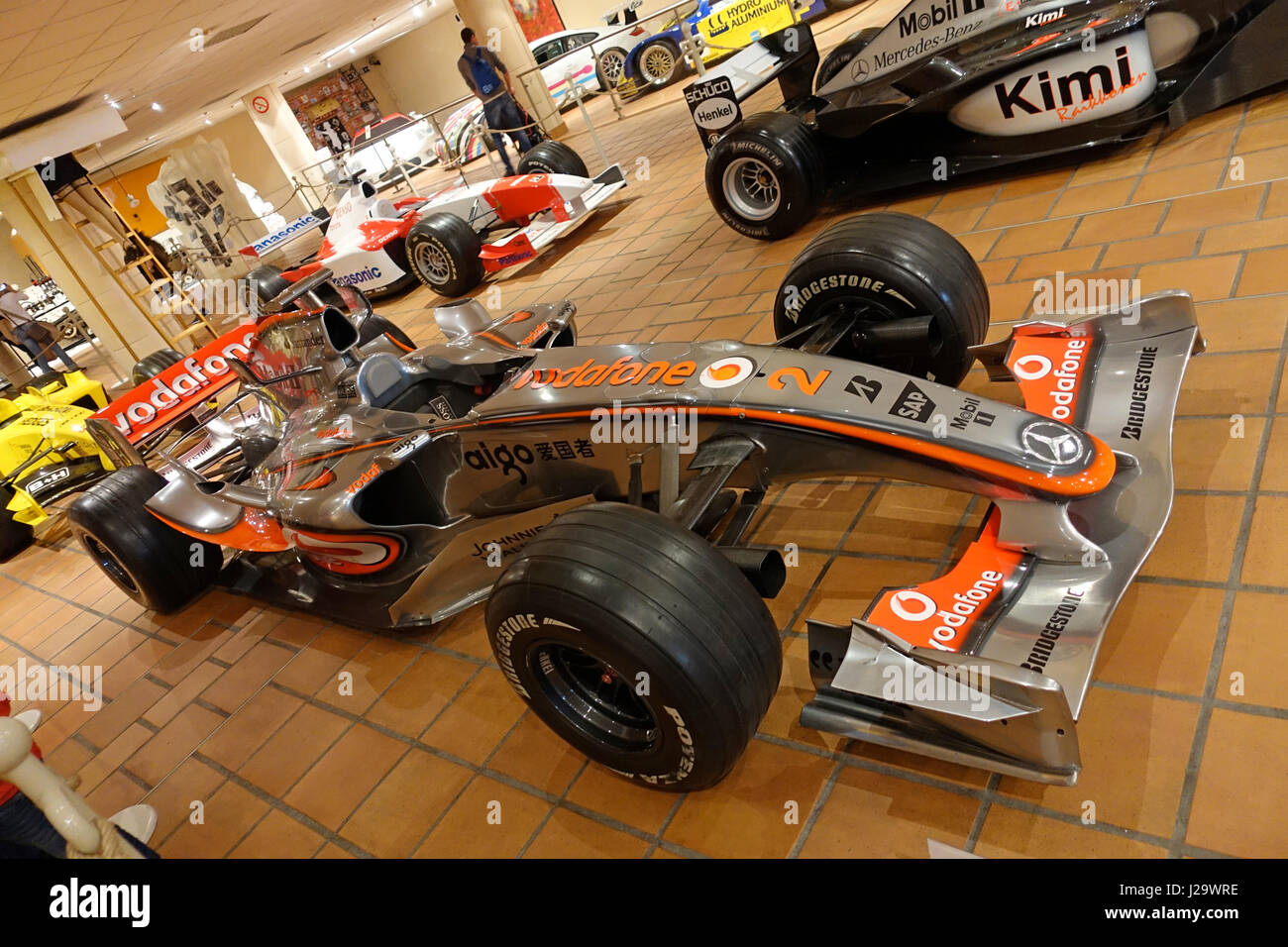 Monaco Car Museum a collection of cars of Prince Rainier Stock Photo