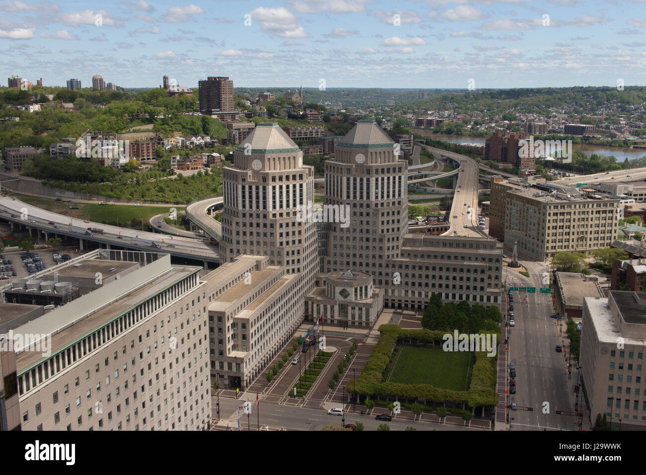 Photo of Proctor and Gamble Headquarters located in Cincinnati, Ohio. Stock Photo