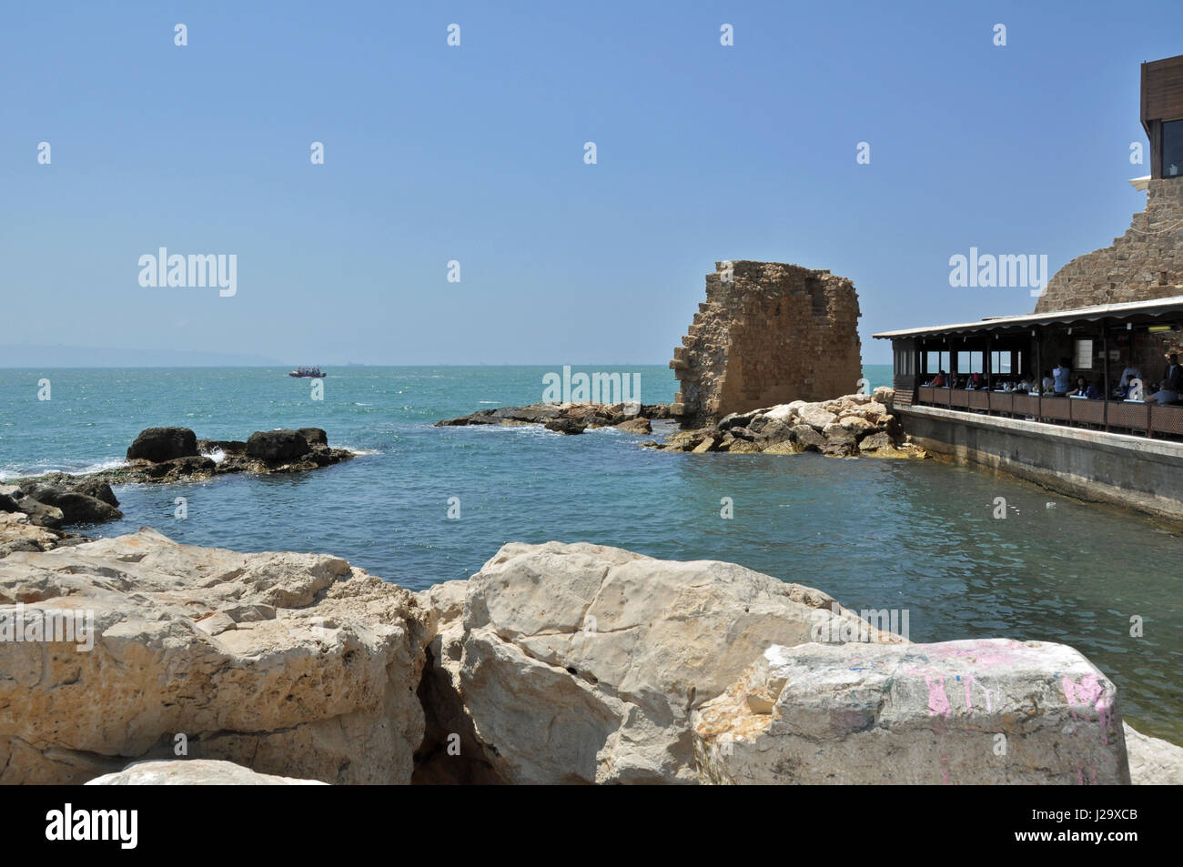 The harbour of Acre, Israel. Stock Photo