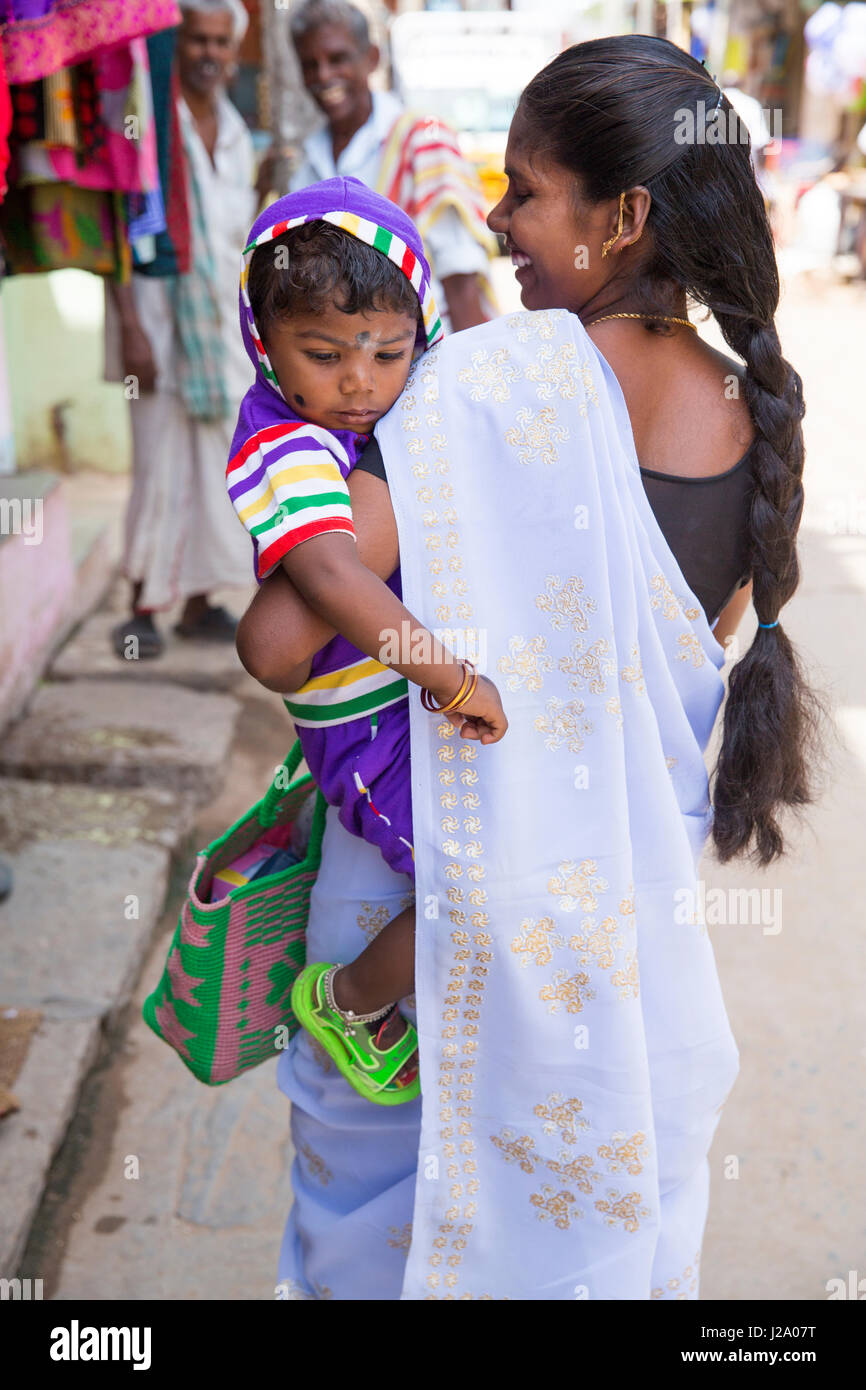 South indian village mother hi-res stock photography and images - Alamy