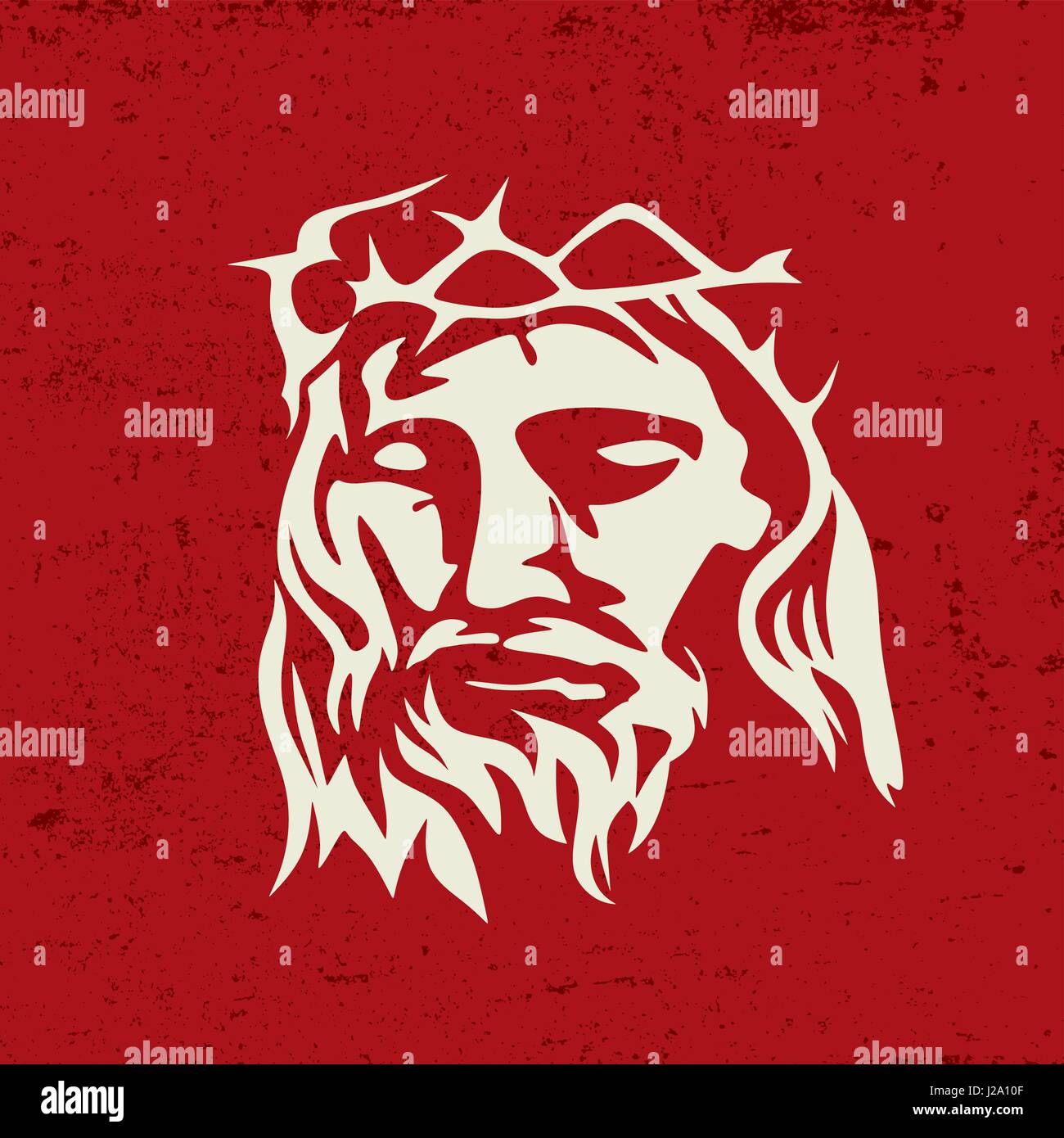 The Face of Jesus Christ Stock Vector Image & Art - Alamy