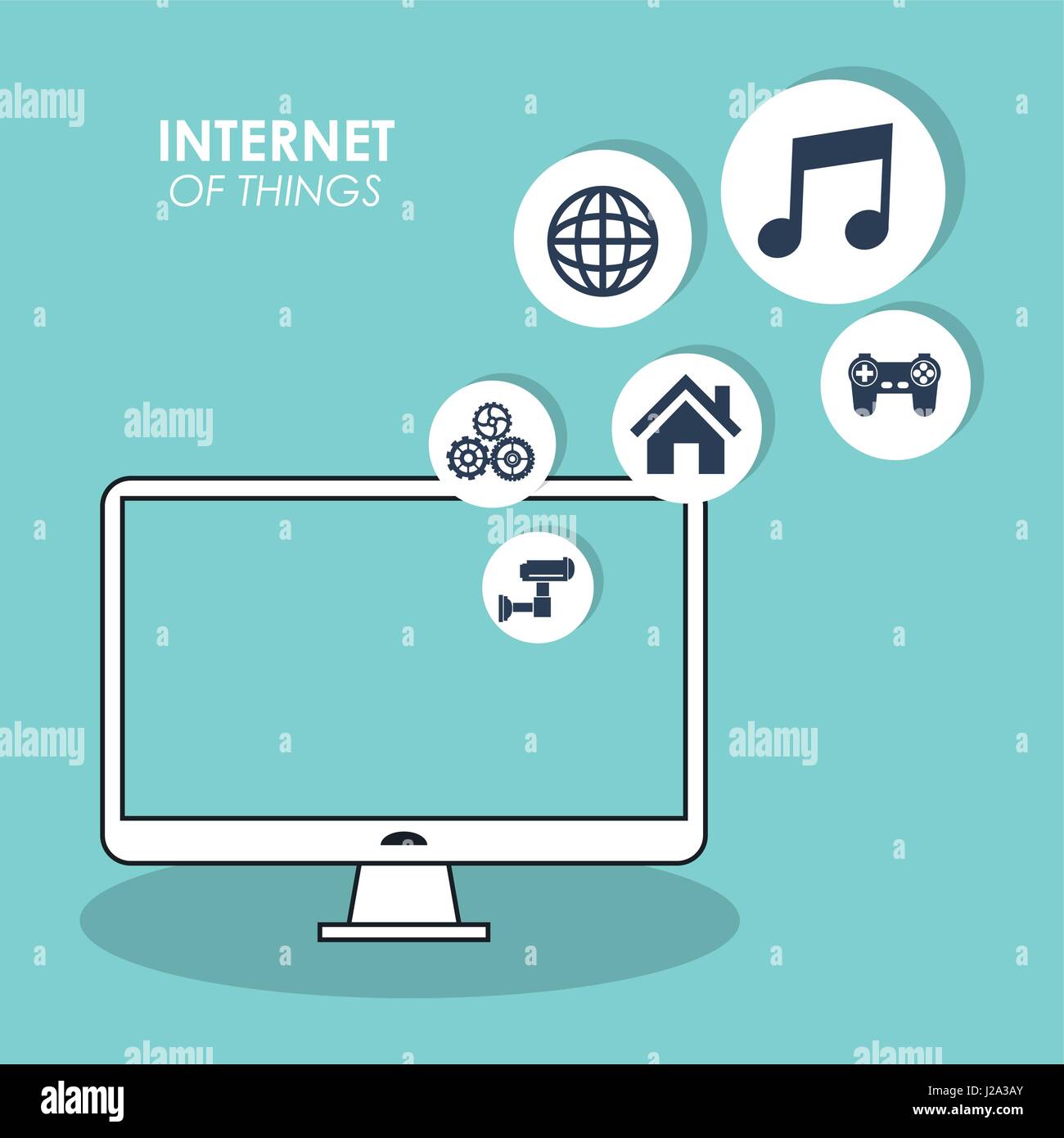 Internet things objects Stock Vector Images - Alamy