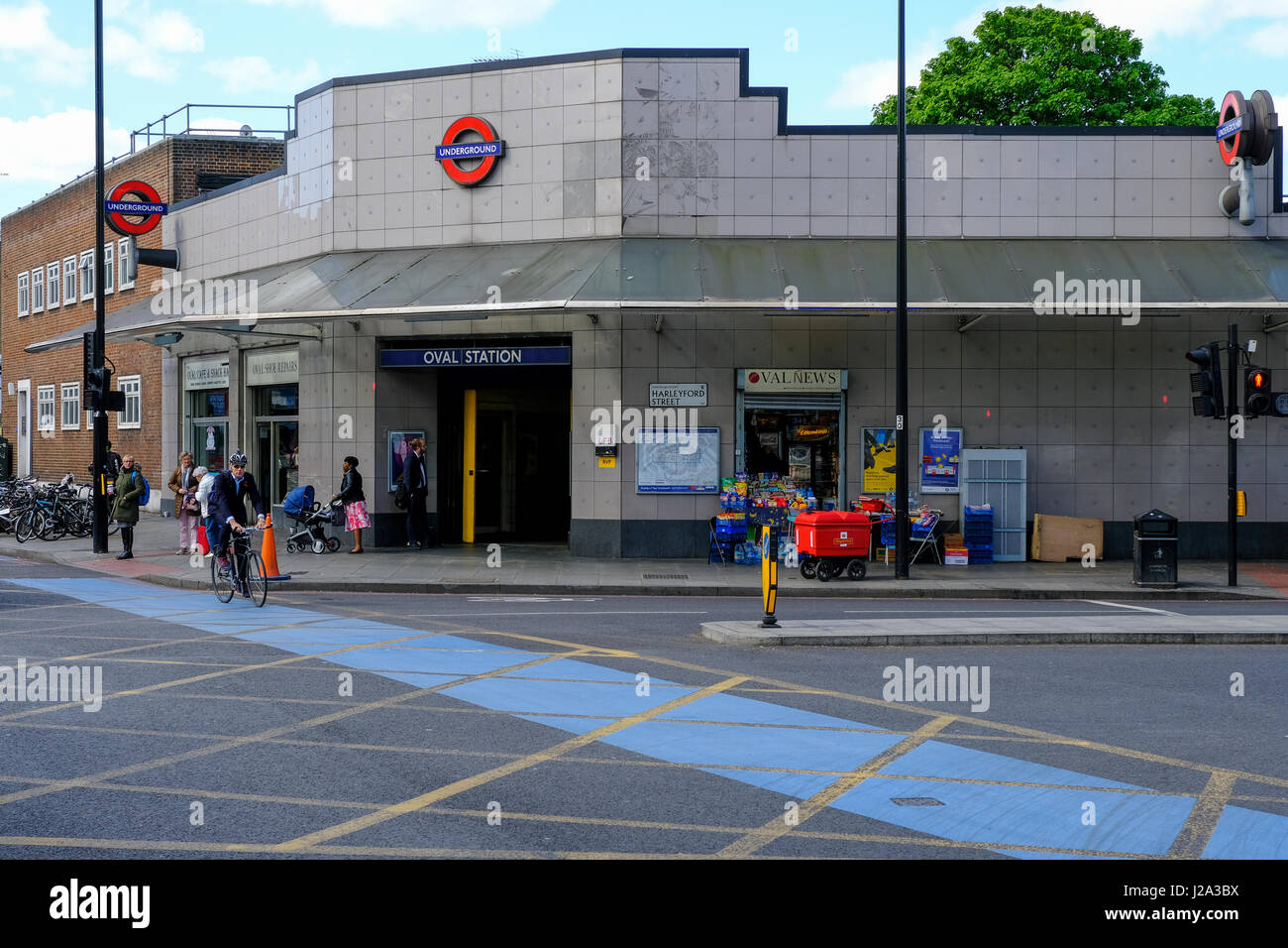 Oval station Stock Photo