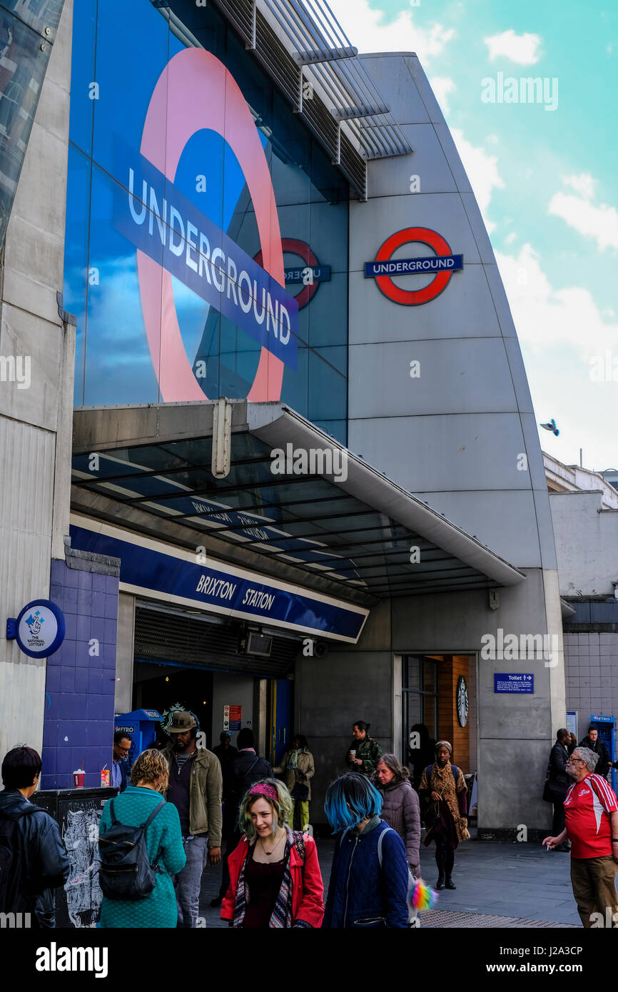 Brixton underground station hi-res stock photography and images - Alamy