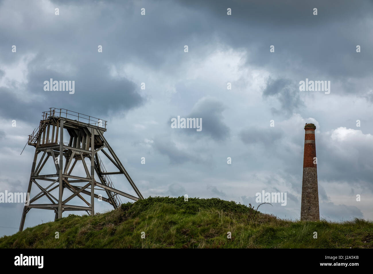 Cornish Tin Mine in Cornwall Stock Photo