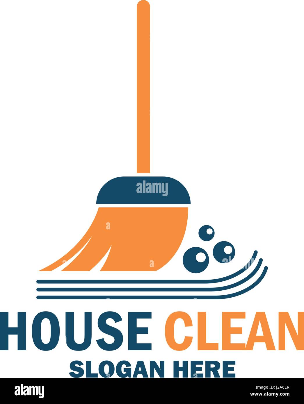 cleaning service icon with text space for your slogan / tagline, vector